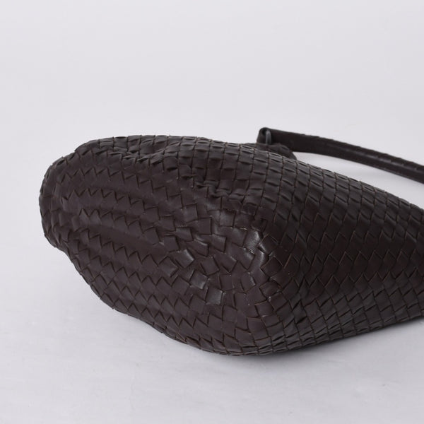 Bottega Veneta ボッテガヴェネタ Shoulder Bag ワンショルダーバッグ ダークブラウン 255690 美品 中古 4a000805