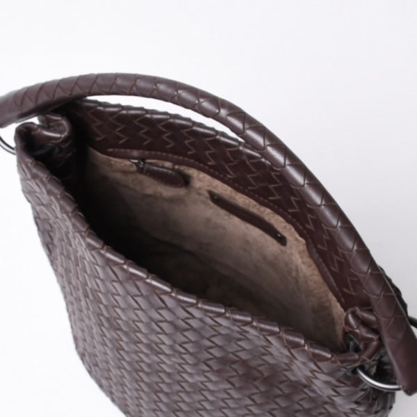 Bottega Veneta ボッテガヴェネタ Shoulder Bag ワンショルダーバッグ ダークブラウン 255690 美品 中古 4a000805