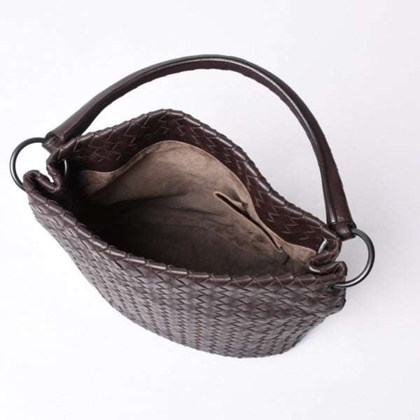 Bottega Veneta ボッテガヴェネタ Shoulder Bag ワンショルダーバッグ ダークブラウン 255690 美品 中古 4a000805