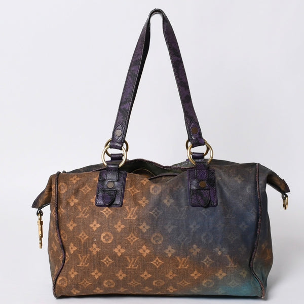 LOUIS VUITTON Louis Vuitton Tote Bag Richard Prince Heartbreak M95740 Monogram Jokes Canvas Violet Good Condition Used 4a000847