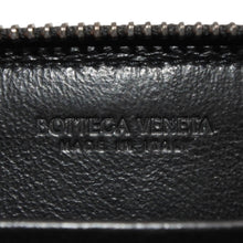 画像をギャラリービューアに読み込む, 極美品 Bottega Veneta ボッテガヴェネタ イントレチャート コインケース カードケース レザー ブラック ブラック金具 中古 4a000756
