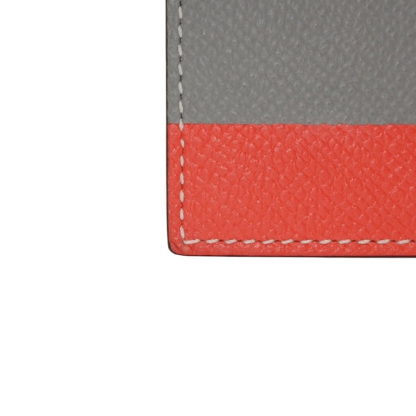 HERMES Notebook Cover Agenda X Engraved Vaux Epson Beige Gray Orange Good Condition Used 4a000791