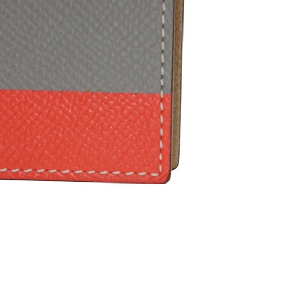 HERMES Notebook Cover Agenda X Engraved Vaux Epson Beige Gray Orange Good Condition Used 4a000791