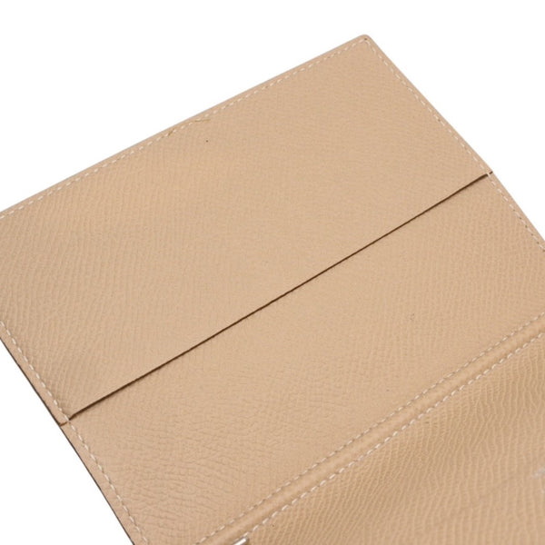 HERMES Notebook Cover Agenda X Engraved Vaux Epson Beige Gray Orange Good Condition Used 4a000791