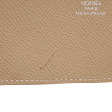 画像をギャラリービューアに読み込む, HERMES エルメス 手帳カバー アジェンダ X刻印 ヴォーエプソン ベージュ グレー オレンジ 美品 中古 4a000791