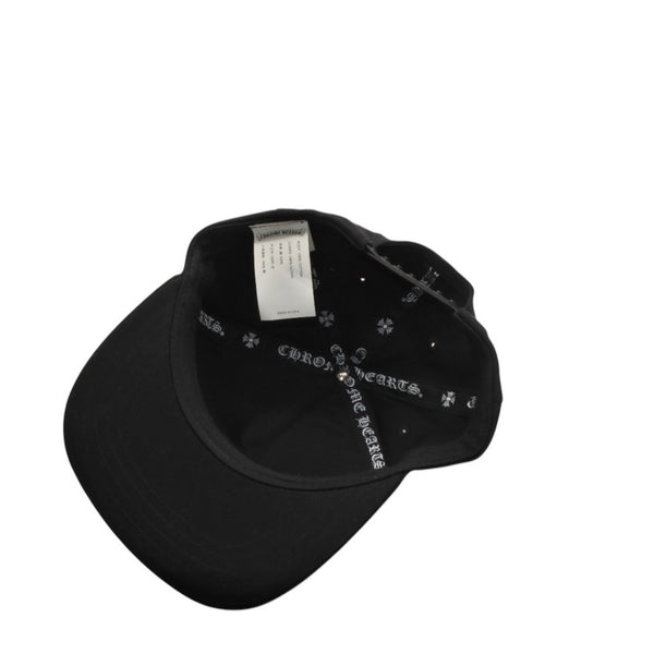 New and unused CHROME HEARTS 5PANEL SNAPBACK CAP 5 panel snapback cap ONE SIZE 51-61cm Black Used 4a001306