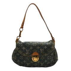 LOUIS VUITTON Mini Pretty One Shoulder Bag M95050 Monogram Denim Indigo Blue Good Condition Used 4a001216