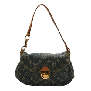 LOUIS VUITTON Mini Pretty One Shoulder Bag M95050 Monogram Denim Indigo Blue Good Condition Used 4a001216