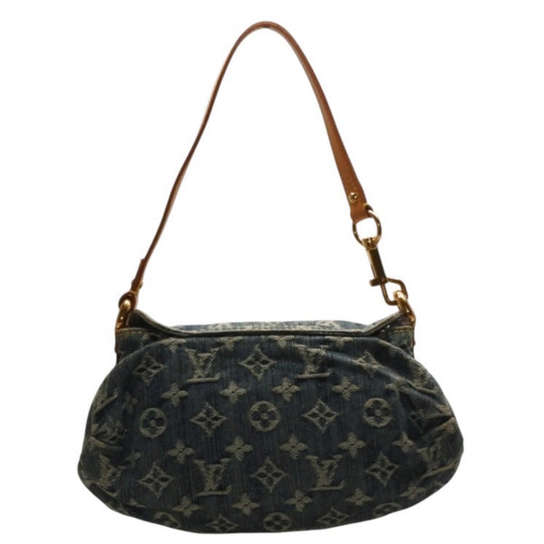 LOUIS VUITTON Mini Pretty One Shoulder Bag M95050 Monogram Denim Indigo Blue Good Condition Used 4a001216