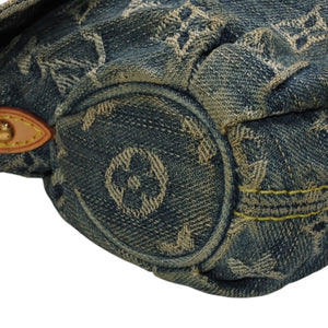 LOUIS VUITTON Mini Pretty One Shoulder Bag M95050 Monogram Denim Indigo Blue Good Condition Used 4a001216