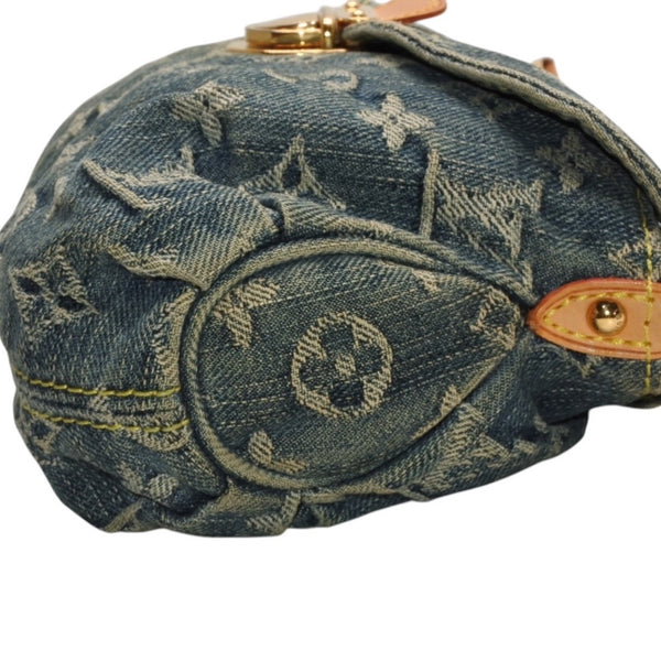 LOUIS VUITTON Mini Pretty One Shoulder Bag M95050 Monogram Denim Indigo Blue Good Condition Used 4a001216