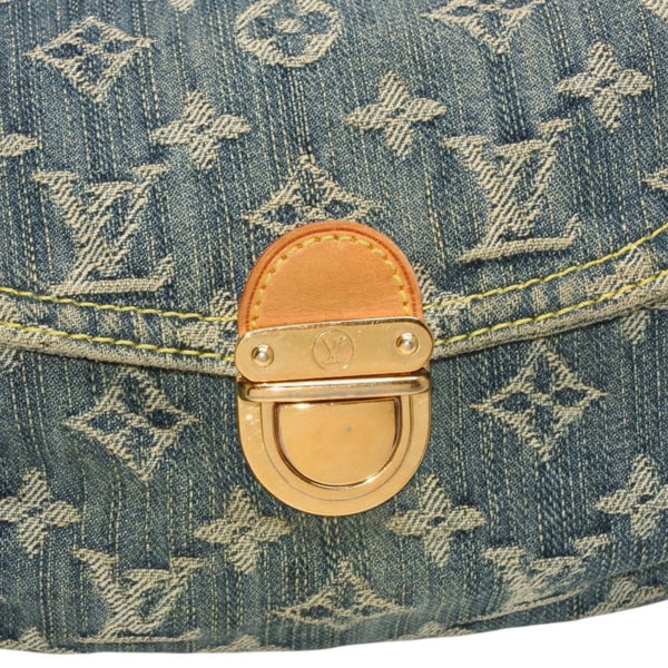 LOUIS VUITTON Mini Pretty One Shoulder Bag M95050 Monogram Denim Indigo Blue Good Condition Used 4a001216