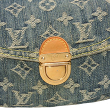 画像をギャラリービューアに読み込む, LOUIS VUITTON ルイヴィトン ミニプリーティ ワンショルダーバッグ M95050 モノグラム デニム インディゴブルー 美品 中古 4a001216