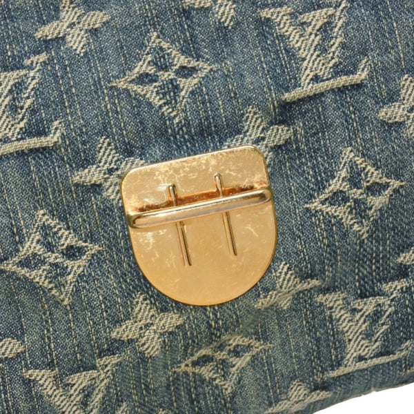 LOUIS VUITTON Mini Pretty One Shoulder Bag M95050 Monogram Denim Indigo Blue Good Condition Used 4a001216