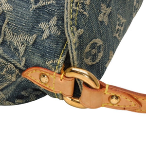 LOUIS VUITTON Mini Pretty One Shoulder Bag M95050 Monogram Denim Indigo Blue Good Condition Used 4a001216