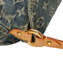 画像をギャラリービューアに読み込む, LOUIS VUITTON ルイヴィトン ミニプリーティ ワンショルダーバッグ M95050 モノグラム デニム インディゴブルー 美品 中古 4a001216