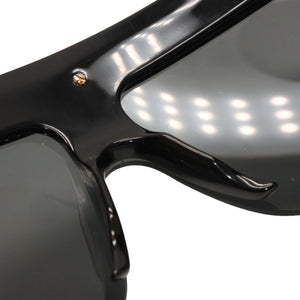 CHANEL Chain Sunglasses Eyewear 0027 901 Coco Mark Black Gold Vintage Good Condition Used 4a000944