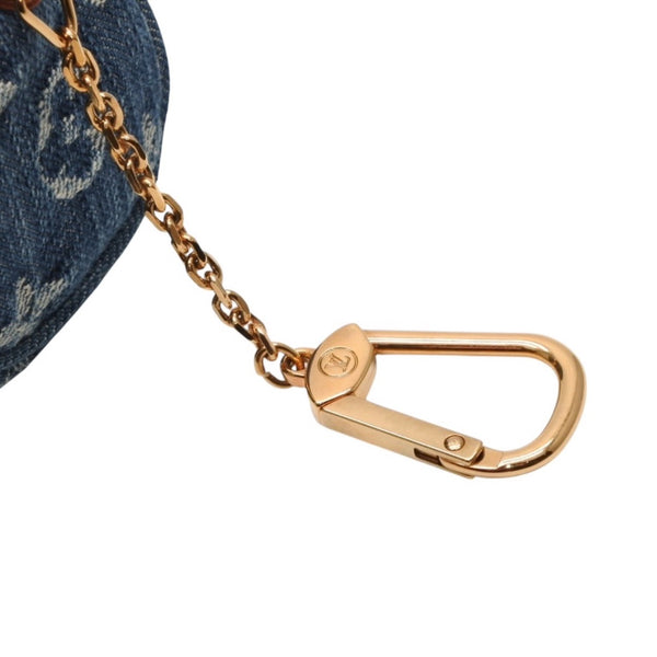 極美品 LOUIS VUITTON ルイヴィトン モノグラムデニム ミニ トゥルース スピーディPM M95082 ストラップ ブルー 中古 4a001032
