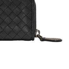 画像をギャラリービューアに読み込む, 極美品 Bottega Veneta ボッテガヴェネタ イントレチャート コインケース カードケース レザー ブラック ブラック金具 中古 4a000756