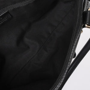 GUCCI グッチ インターロッキングG ワンショルダーバッグ 253341 ブラック レザー GGキャンバス ゴールド金具 美品 中古 4a001093
