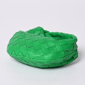 新品同様 BOTTEGAVENETA ボッテガヴェネタ ミニ ジョディ ハンドバッグ パラキート グリーン ラムレザー カーフレザー 中古 4a001222