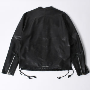 CHROME HEARTS クロムハーツ EZ RIDER イージーライダー シングルライダースジャケット サイズS ダガージップ シルバー925 美品 中古 4a001045
