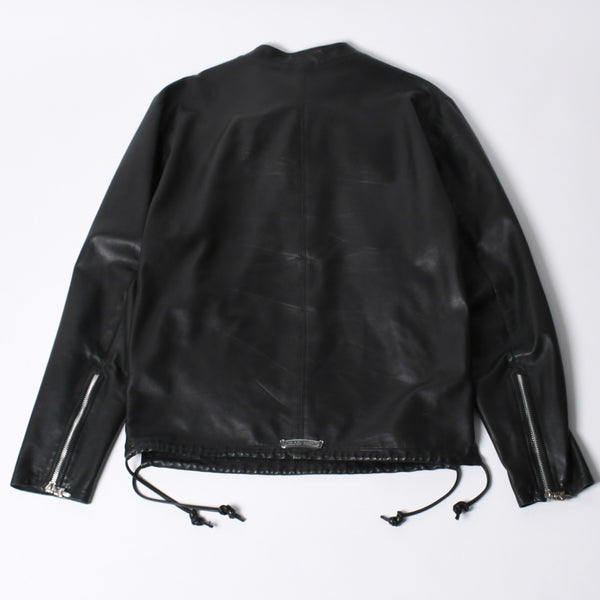 CHROME HEARTS クロムハーツ EZ RIDER イージーライダー シングルライダースジャケット サイズS ダガージップ シルバー925 美品 中古 4a001045