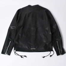 画像をギャラリービューアに読み込む, CHROME HEARTS クロムハーツ EZ RIDER イージーライダー シングルライダースジャケット サイズS ダガージップ シルバー925 美品 中古 4a001045