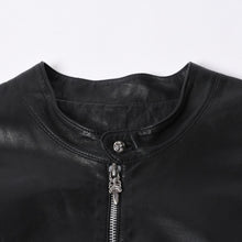 画像をギャラリービューアに読み込む, CHROME HEARTS クロムハーツ EZ RIDER イージーライダー シングルライダースジャケット サイズS ダガージップ シルバー925 美品 中古 4a001045