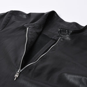 CHROME HEARTS クロムハーツ EZ RIDER イージーライダー シングルライダースジャケット サイズS ダガージップ シルバー925 美品 中古 4a001045