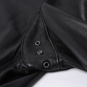 CHROME HEARTS クロムハーツ EZ RIDER イージーライダー シングルライダースジャケット サイズS ダガージップ シルバー925 美品 中古 4a001045