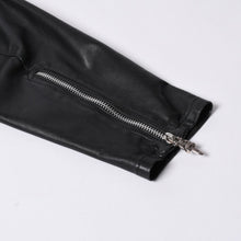 画像をギャラリービューアに読み込む, CHROME HEARTS クロムハーツ EZ RIDER イージーライダー シングルライダースジャケット サイズS ダガージップ シルバー925 美品 中古 4a001045