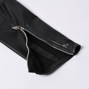 CHROME HEARTS クロムハーツ EZ RIDER イージーライダー シングルライダースジャケット サイズS ダガージップ シルバー925 美品 中古 4a001045