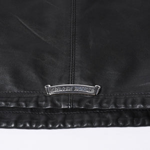CHROME HEARTS クロムハーツ EZ RIDER イージーライダー シングルライダースジャケット サイズS ダガージップ シルバー925 美品 中古 4a001045
