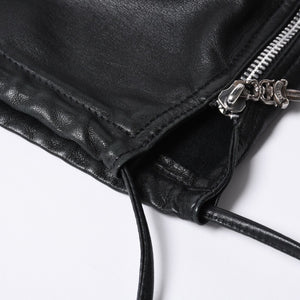 CHROME HEARTS クロムハーツ EZ RIDER イージーライダー シングルライダースジャケット サイズS ダガージップ シルバー925 美品 中古 4a001045