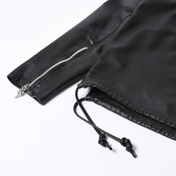CHROME HEARTS クロムハーツ EZ RIDER イージーライダー シングルライダースジャケット サイズS ダガージップ シルバー925 美品 中古 4a001045