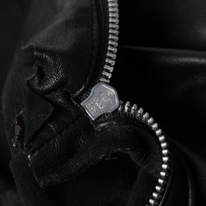 CHROME HEARTS クロムハーツ EZ RIDER イージーライダー シングルライダースジャケット サイズS ダガージップ シルバー925 美品 中古 4a001045