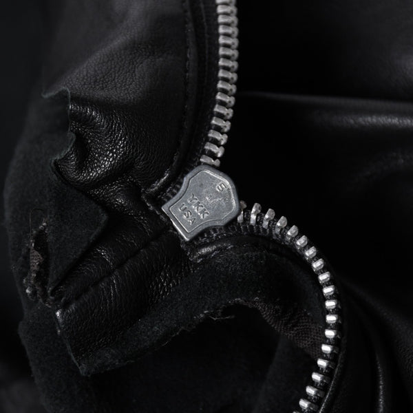 CHROME HEARTS クロムハーツ EZ RIDER イージーライダー シングルライダースジャケット サイズS ダガージップ シルバー925 美品 中古 4a001045