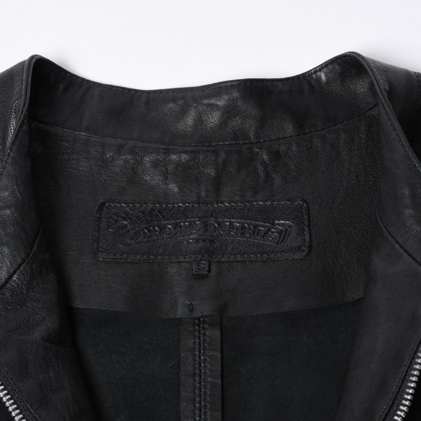 CHROME HEARTS クロムハーツ EZ RIDER イージーライダー シングルライダースジャケット サイズS ダガージップ シルバー925 美品 中古 4a001045