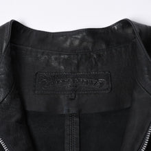画像をギャラリービューアに読み込む, CHROME HEARTS クロムハーツ EZ RIDER イージーライダー シングルライダースジャケット サイズS ダガージップ シルバー925 美品 中古 4a001045