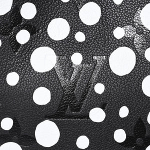 新品同様 LOUIS VUITTON ルイヴィトン ネオノエMM 2WAYバッグ M21753 モノグラム アンプラント ブラック ホワイト 草間彌生 中古 4a001028