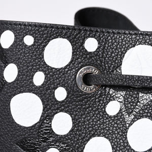 新品同様 LOUIS VUITTON ルイヴィトン ネオノエMM 2WAYバッグ M21753 モノグラム アンプラント ブラック ホワイト 草間彌生 中古 4a001028