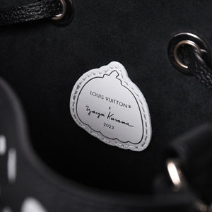 新品同様 LOUIS VUITTON ルイヴィトン ネオノエMM 2WAYバッグ M21753 モノグラム アンプラント ブラック ホワイト 草間彌生 中古 4a001028