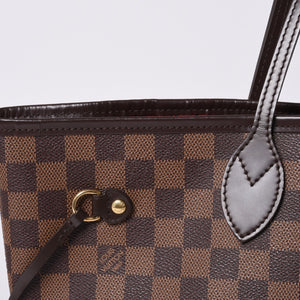 Very good condition LOUIS VUITTON Damier Neverble GM tote bag handbag brown leather PVC N51106 gold hardware used 4a000940