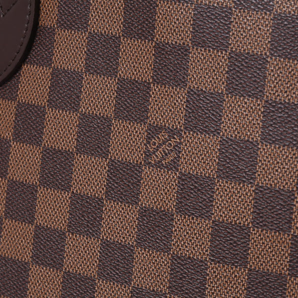 Very good condition LOUIS VUITTON Damier Neverble GM tote bag handbag brown leather PVC N51106 gold hardware used 4a000940