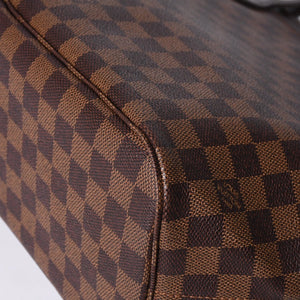 Very good condition LOUIS VUITTON Damier Neverble GM tote bag handbag brown leather PVC N51106 gold hardware used 4a000940