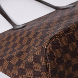 Very good condition LOUIS VUITTON Damier Neverble GM tote bag handbag brown leather PVC N51106 gold hardware used 4a000940