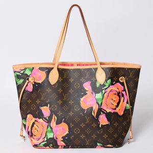 Very Good Condition LOUIS VUITTON Neverfull MM Tote Bag M48613 Monogram Rose Brown Gold Hardware Used 4a000917