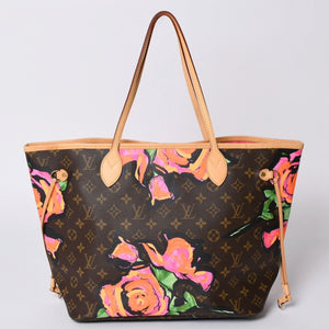 Very Good Condition LOUIS VUITTON Neverfull MM Tote Bag M48613 Monogram Rose Brown Gold Hardware Used 4a000917