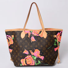 画像をギャラリービューアに読み込む, 極美品 LOUIS VUITTON ルイヴィトン ネヴァーフルMM トートバッグ M48613 モノグラムローズ ブラウン ゴールド金具 中古 4a000917